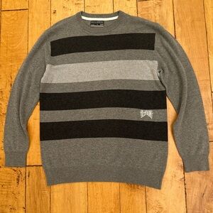 Billabong Men's Charcoal and Black Crewneck Sweater